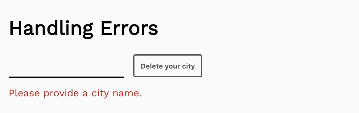 Handling specific request errors